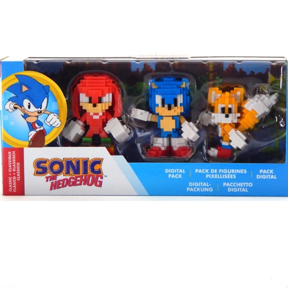 Sonic the Hedgehog 8-Bit Digital 3 Pack Action Figures